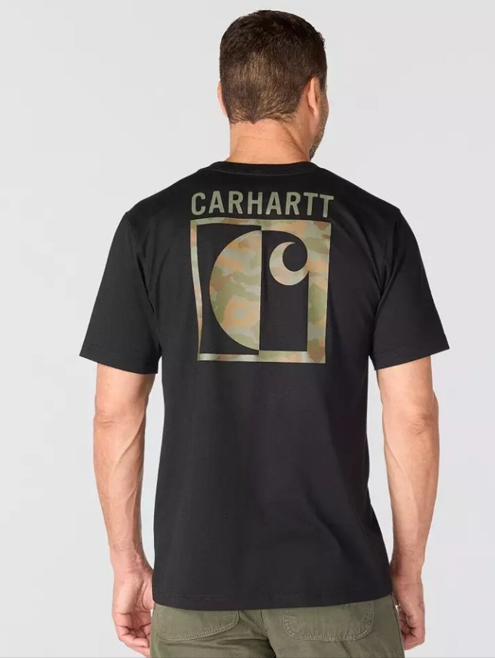 Carhartt Irvine Block Camo S/S T-Shirt- Black